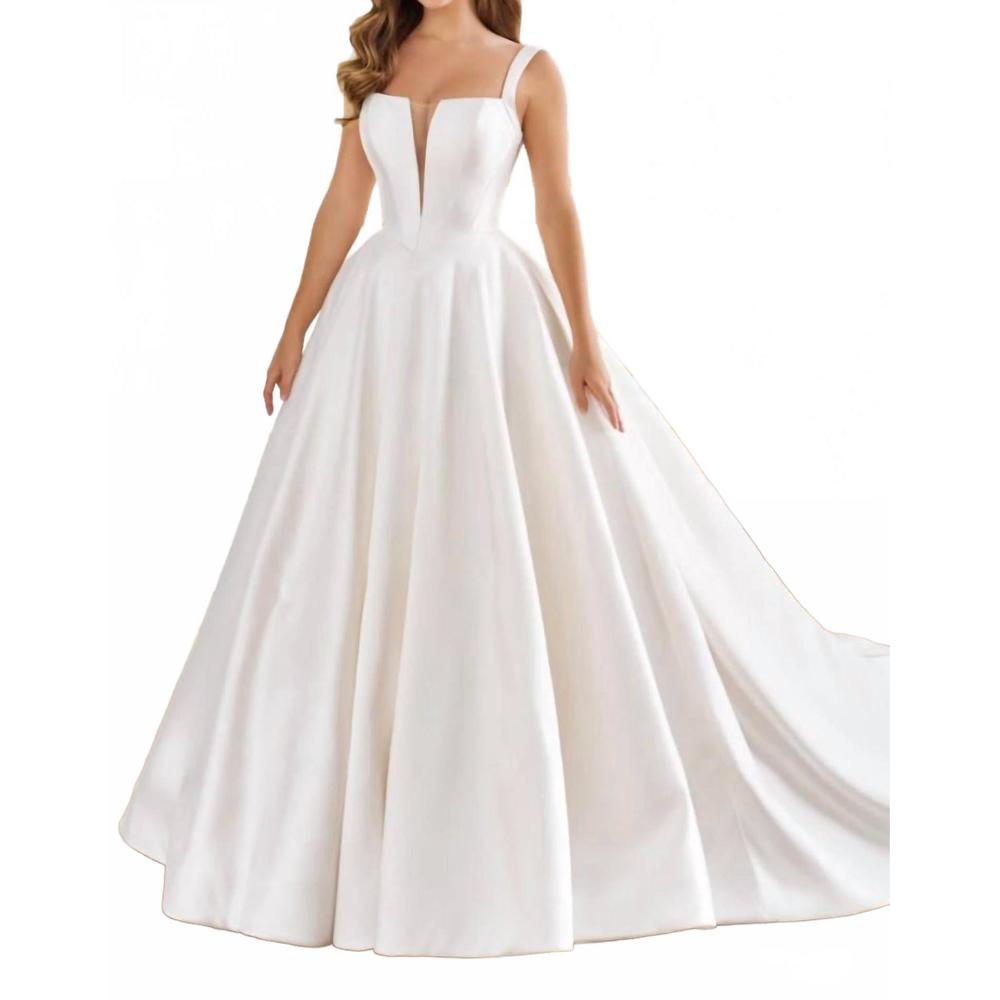NEW MARTIN THORNBURG camellia wedding gown in white